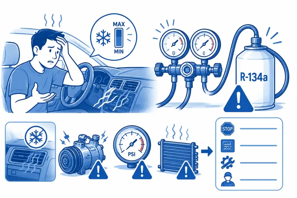 overcharged car ac